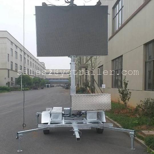 New Style! LED Sign Screen Trailer /Solar Panels Advertising Trailer