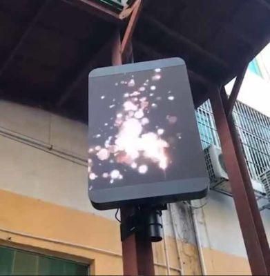 WiFi 4G Power Saving Outdoor Full Color Advertising Street Pole Light LED Screen IP65