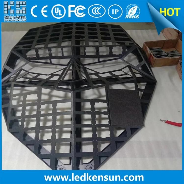 Special Shape Flexible P4 Indoor Face Shape LED Display