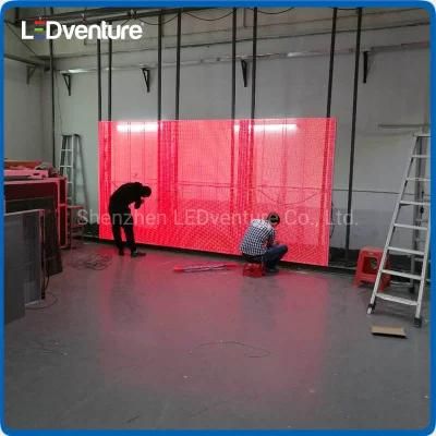 Indoor P15.6 Advertising Video Board Transparent LED Display Screen