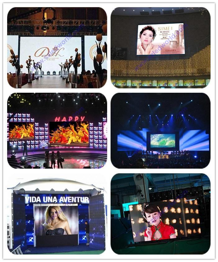 P4 Indoor Full Color Rental LED Color TV Display Screen