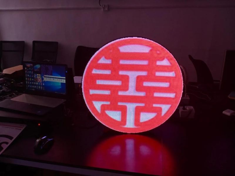 Hot Sale P4 Outdoor Full Color Round Circle Shape Diameter 512mm Single Side LED Display Screens