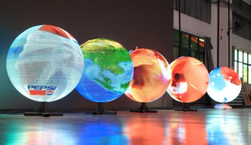 P4.8 Dia1m 360 Degree Ball LED Display LED Video Sphere/Sphere Display Screen Full Color Sphere Ball LED Display