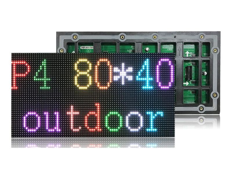 Waterproof Outdoor High Brightness 320X160mm SMD1921 P4 LED Screen Module 4mm SMD1921 P4 LED Panel LED Sign LED Billboard LED Screen Module