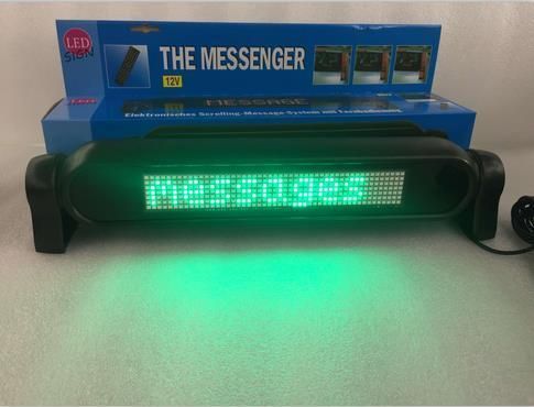 Small Pixel Scrolling Message Remote Control Indoor 7*50′′ 12V Car LED Display