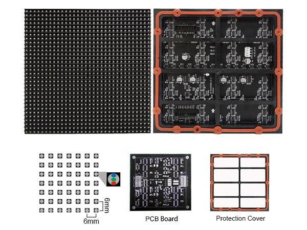 HD P6 Full Color Advertising Scrolling LED Display Screen