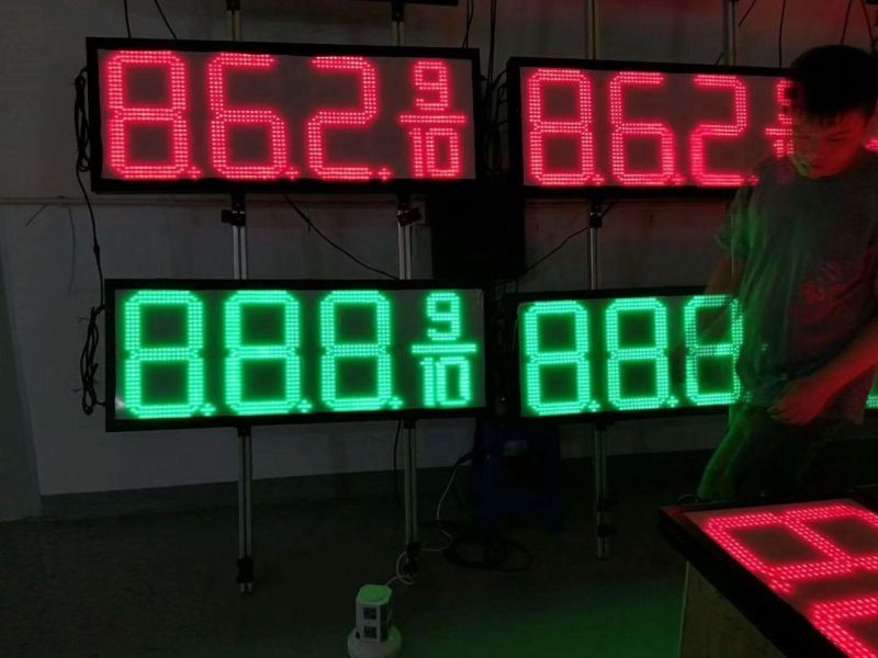 888.9/10 Digital Outdoor High Brightness Gas Pirce LED Signs