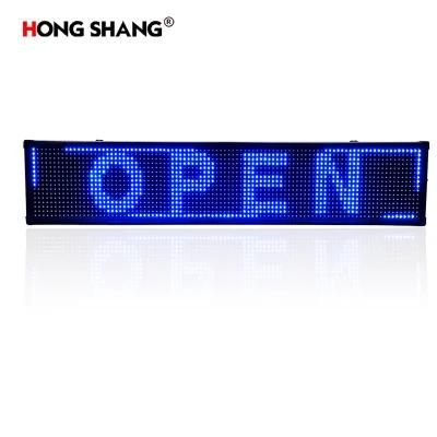 Semi-Outdoor Blue Color 100X20cm Best-Selling LED Billboard