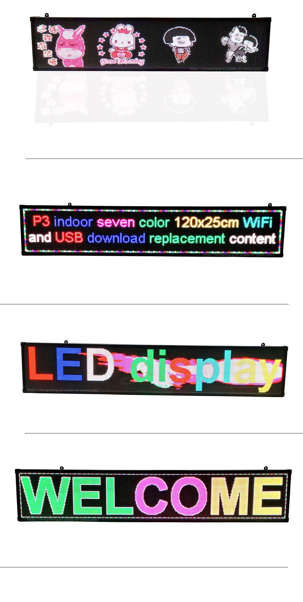 Indoor and Outdoor in-Line LED Display Board Full Color Billboard