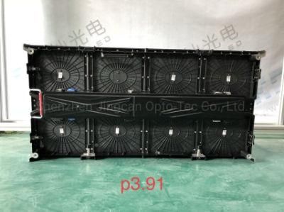 500X1000mm Outdoor Waterproof LED Display Cabinet P3.91 Rental Cabinet