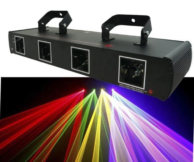 Four Head RGB Laser Light DJ Disco Show Club Stage Laser Light