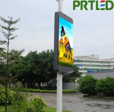 Good Waterproof LED Screen P3.33 for Street Pole (single-side or double-side)