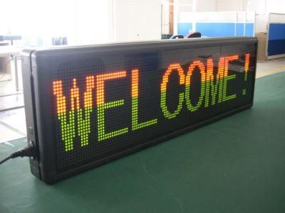 Dual-Color Programmable Indoor DOT Matrix LED Moving Sign (P7.62)