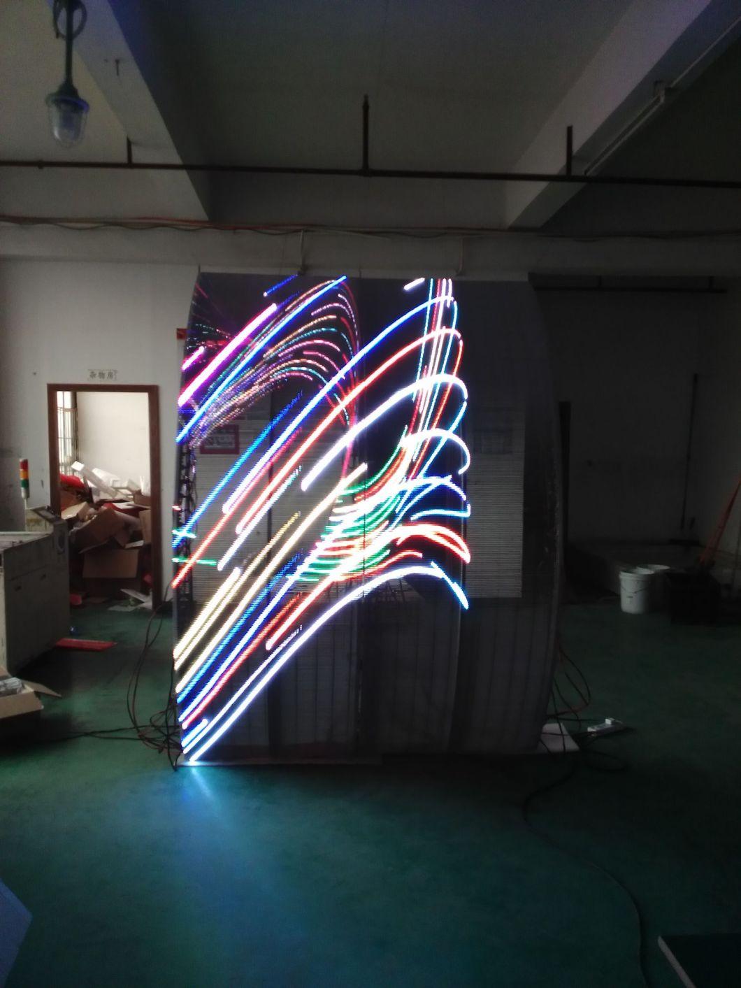 Glass Wall Screen Video Advertising Module LED Transparent Display Factory