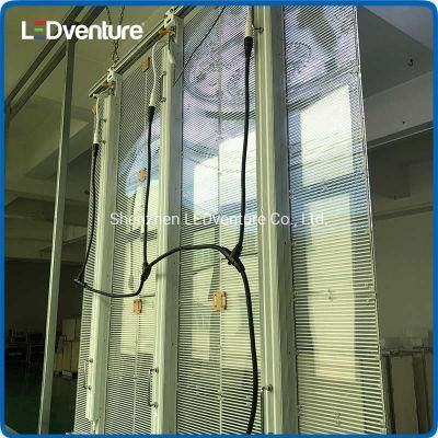 Indoor Full Color Transparent P3.9X7.8 LED Glass Display