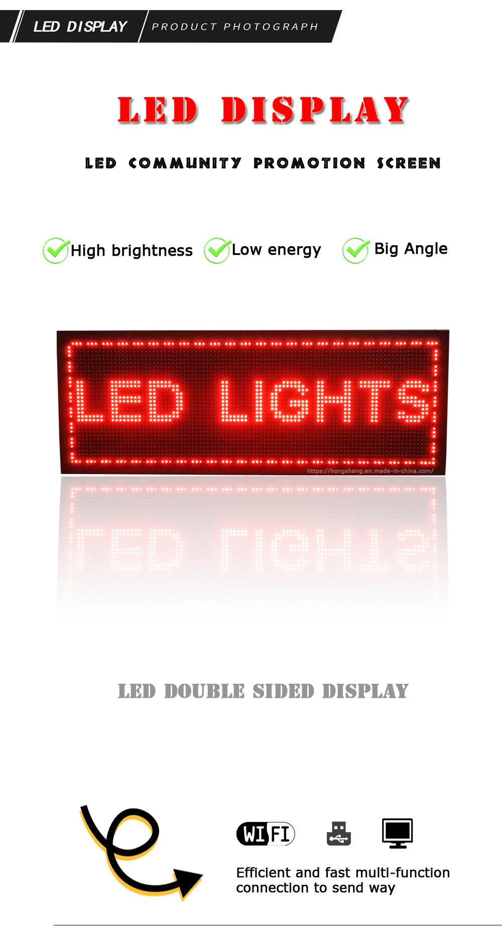 P10 SMD Outdoor Red Double-Sided Rolling Advertising Billboard