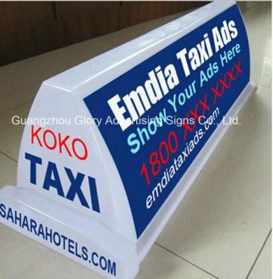 Sticker Taxi Top Advertising Cab Light Box