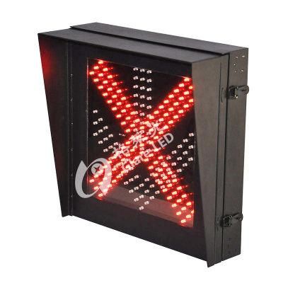 Tunnel Toll Station Weatherproof Lane Safety Red Cross and Green Arrow Traffic Control Sign