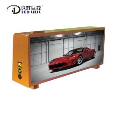 Lhjloong Car Roof Sign Screen Double Sided Taxi Top LED Display3g 4G WiFi Wireless Outdoor P2.5 P3 P4 P5 Advertising Billboard