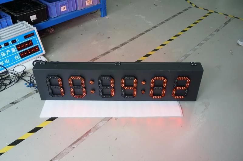 Red 8inch LED Time /Date/Temp 88: 88: 88 Outdoor LED Sign