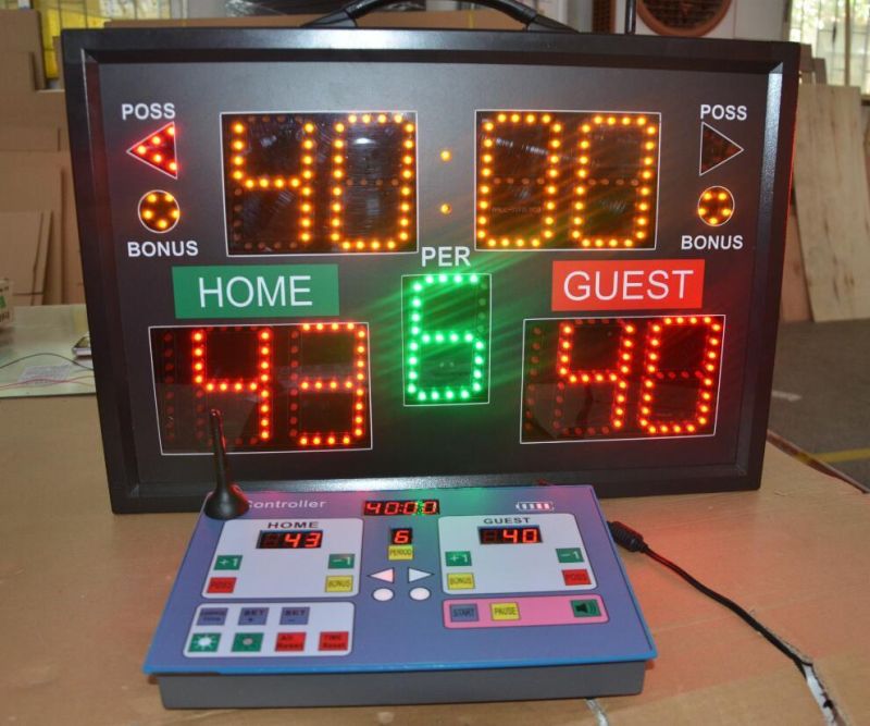 LED Handball Scoreboard Outdoor LED Scoreboard 24s Electronic Scoreboard Price