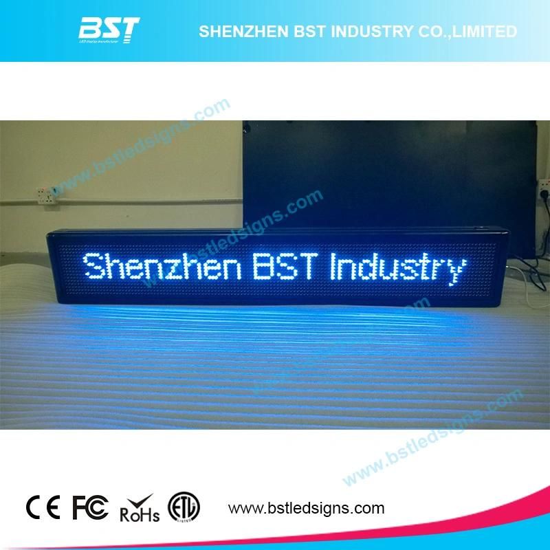 High Brightness P10 Red Color Semi-Outdoor LED Moving Sign (Programmable)