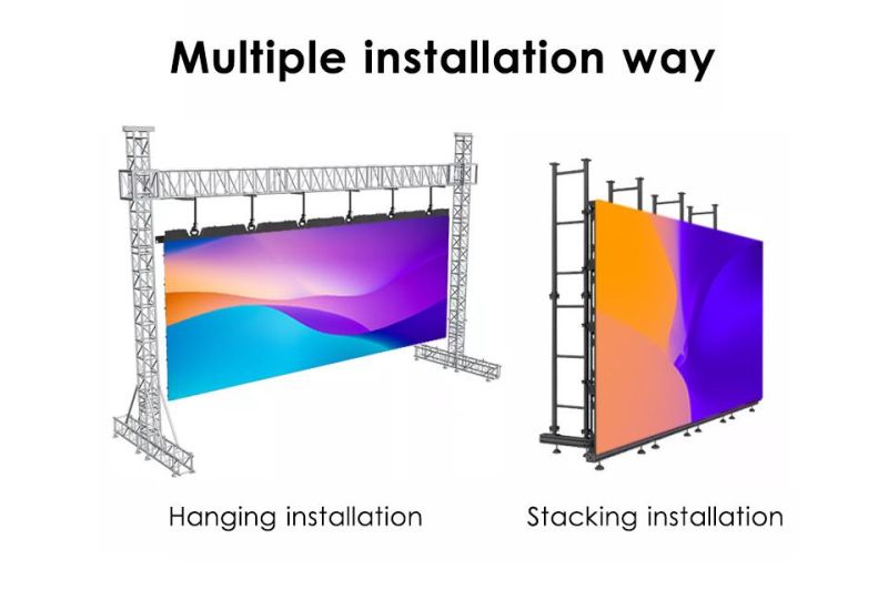 Seekstarled Waterproof P4.81rental Video Wall Pantalla LED Outdoor Screen with Hanging Bar