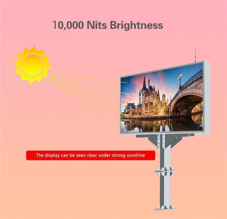 Outdoor Front Maintenance High Brightness Energy Saving LED Sign Billboard