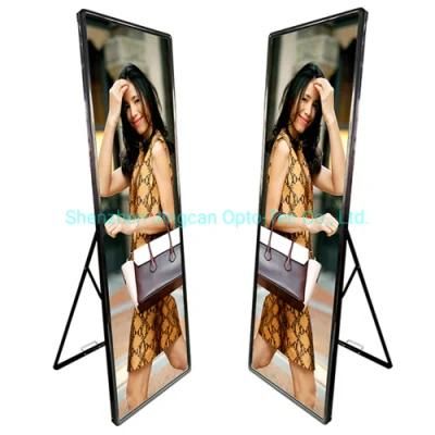 Ultra Thin P2.5 Indoor Poster LED Display for Shop Advertising