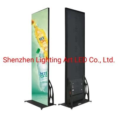 Indoor Movable Full Color LED Poster Screen for Advertising