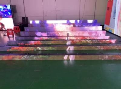 1024X256mm 1280X256mm Indoor P4 Stairs LED Screen for Wedding Party Shopping