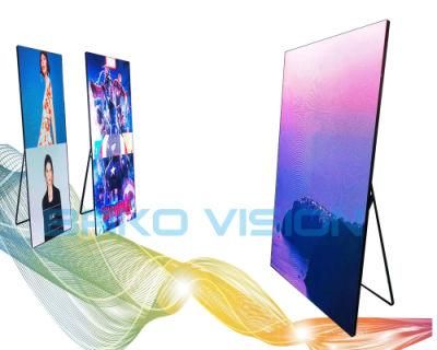 Portrait Standing LED Poster P2.5mm Indoor Advertising Display