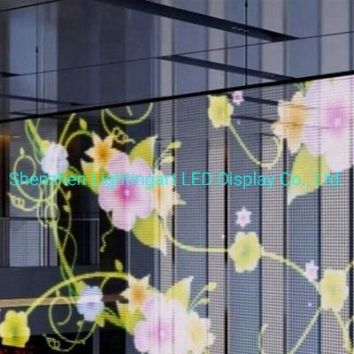 High Quality P3.9 Glass Wall Transparent LED Screen for Store