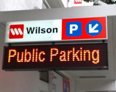 P10 DIP Yellow Message Digital Billboard LED Display Sign for Parking Lot