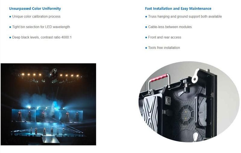 50X50cm Panel P2.6 Indoor Rental LED Display with Nationstar LEDs