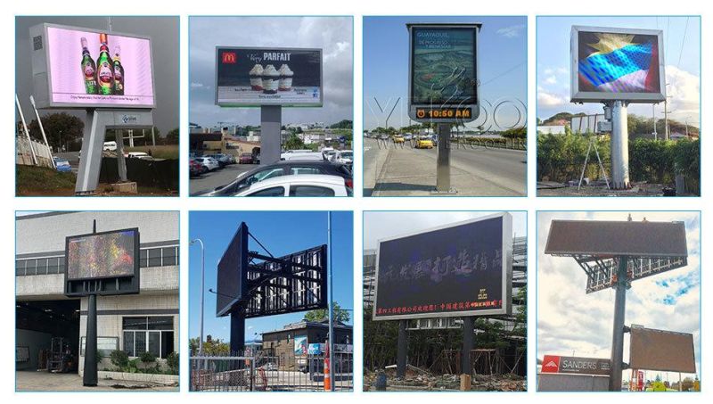 6X3m Outdoor P8 P10 Full Color LED Display Billboard