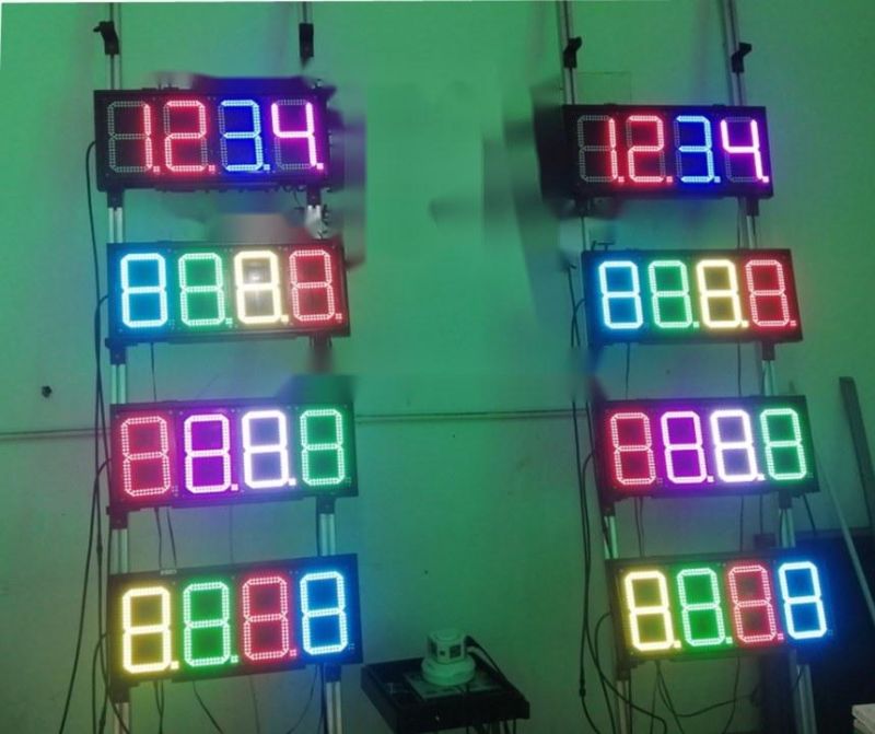 Colorful LED Gas Price Sign 10inch Colorful LED Gas Price Sign 88.88