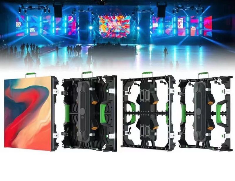 Kensun SMD Full Color LED Screen P3.91 500X1000 Rental Cabinet LED Displays