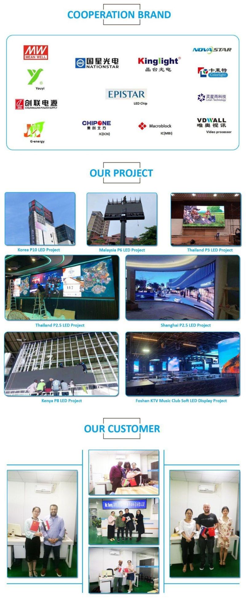 Outdoor P4.81 Full Color 3840 Hz Rental LED Display Video Wall for Advertising Screen (P2.976/ P3.91)