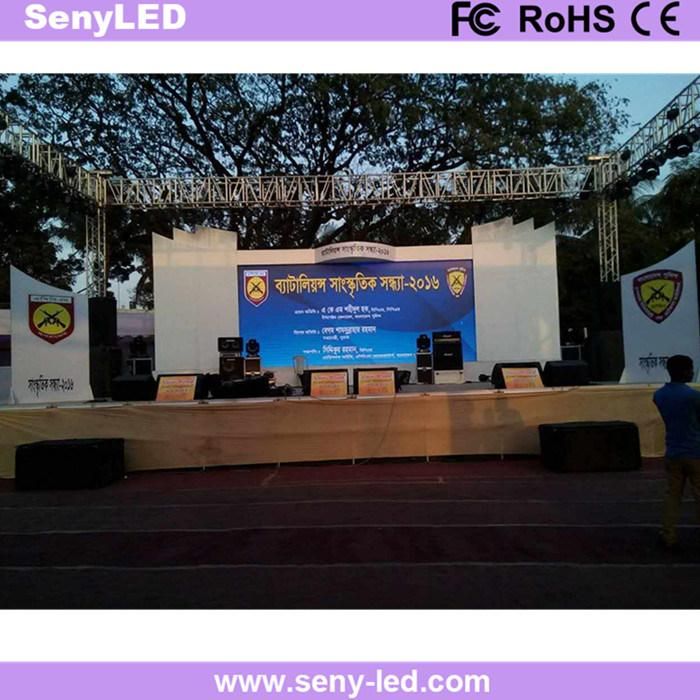 SMD Full Color Rental LED Display Screen for Outside Stage (P3.91, P4.81, P5.95, P6.25)