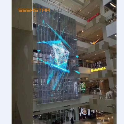 3.91-7.81 Window Glass Transparent Indoor Semi-Outdoor LED Display Wall