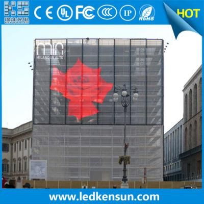 Commercial Advertising Video P10 Outdoor Transparent Video Wall LED Display