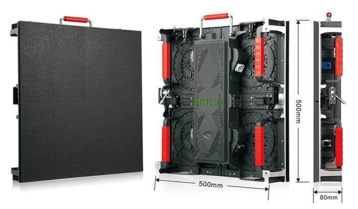 P 2.6 mm Indoor Outdoor Full Color Rental LED Display with 500 * 500 mm Die-Casting Cabinet
