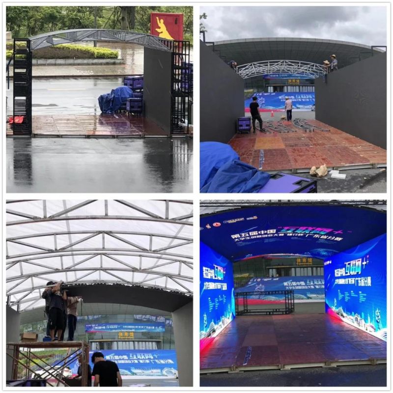 P4.81 Outdoor Advertising Background Video Wall LED Screen