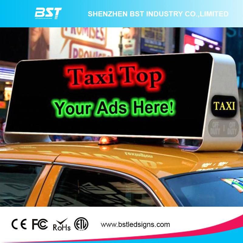 China Factory Supply P5 High Brightness Taxi Top LED Display Screen