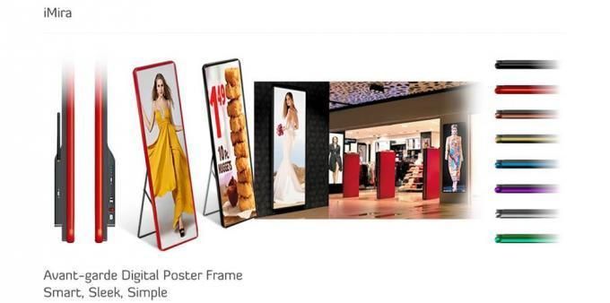 Low Consumption Digital LED Poster Portable Screen for Viewing