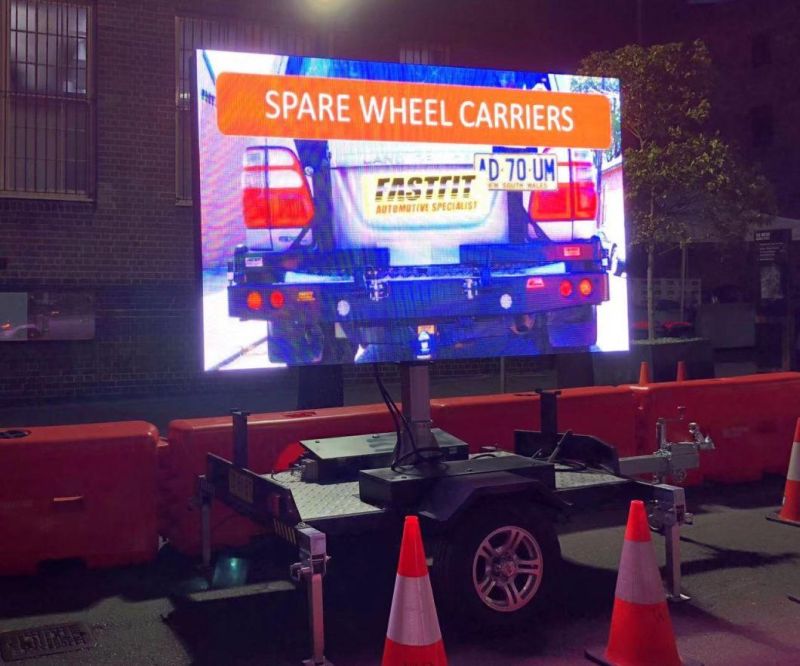 P4/P5/P6 Outdoor Full Color LED Display Screen on Trailer