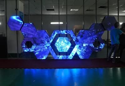 Bar Screen P5 Indoor Honeycomb DJ Booth LED Display Screen