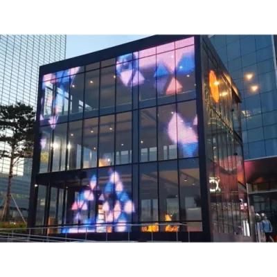 High Brightness Side Emitting Transparent LED Display, Glass Window LED Transparent Video Wall