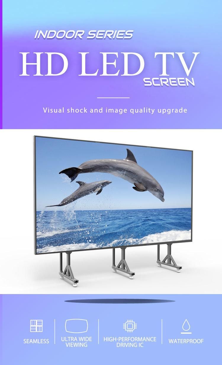 HD 4K P2/P2.5/P3 Small Pitch High Refresh Rate 3840Hz Indoor LED TV Display